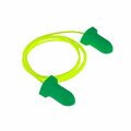 Radians Disposable Corded Ear Plugs, Wing Shape, NRR 32, Green FP31